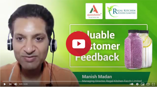 Ajanta Bottle is a reliable partner in Regal Kitchen’s growth – Manish Madan, MD, Regal Kitchen