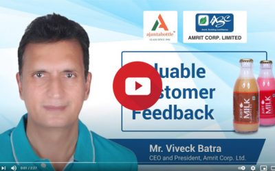 Amrit Corp. shares strong bond with Ajanta Bottle for past decade – Viveck Batra, CEO, Amrit Corp