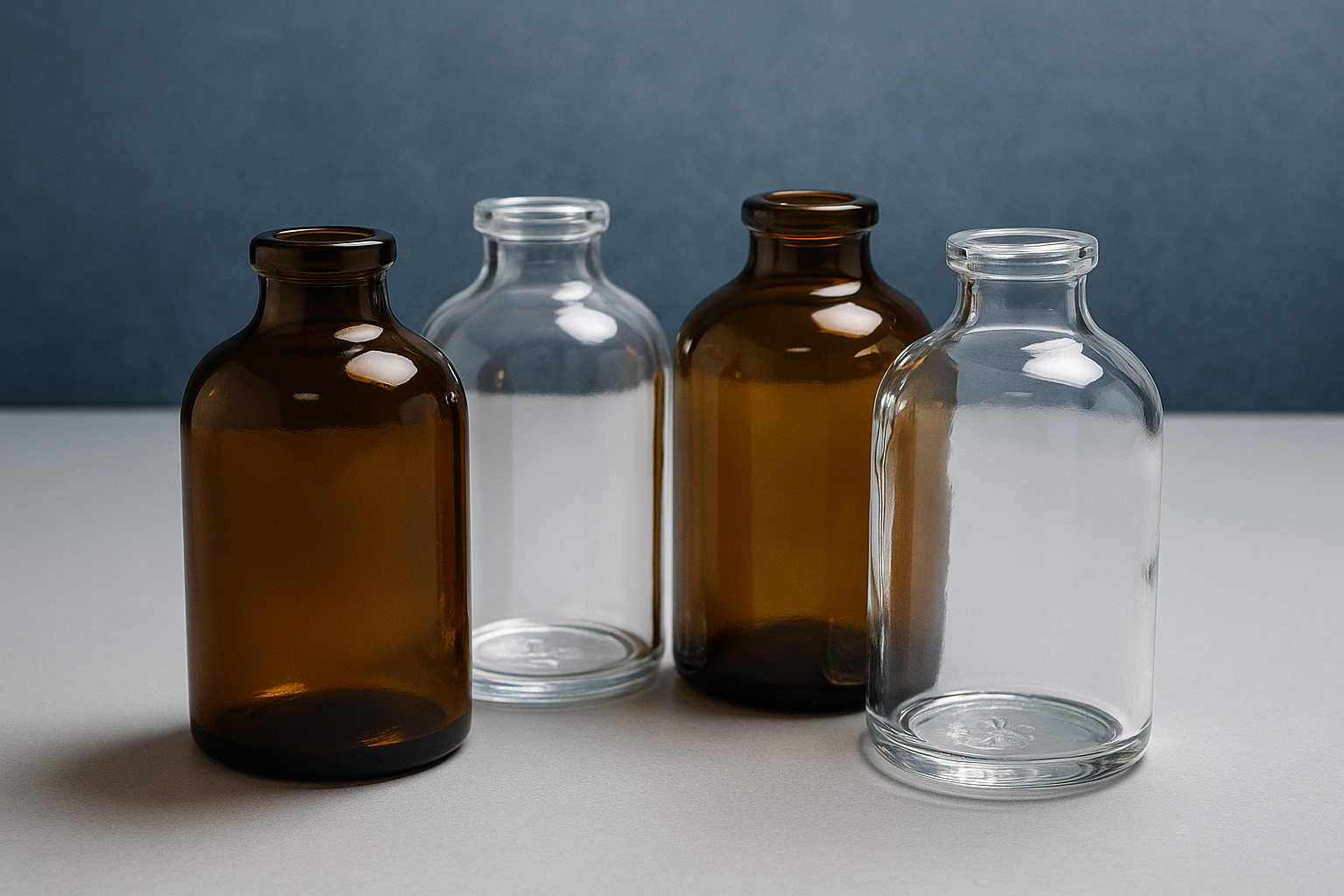 glass amber vials