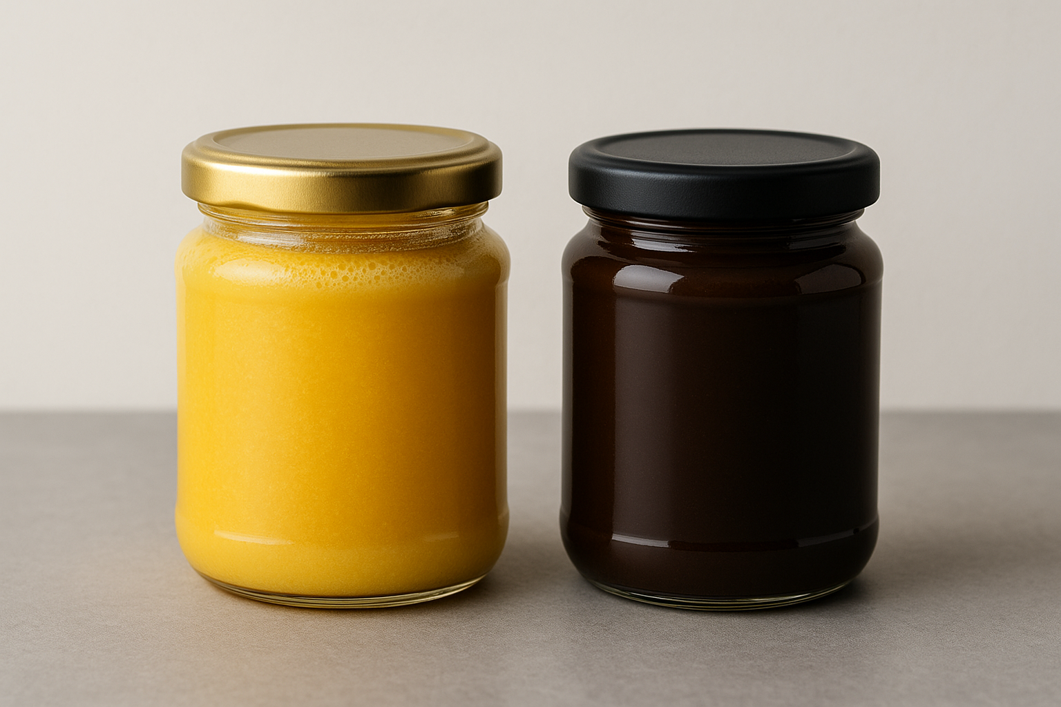 small glass jars