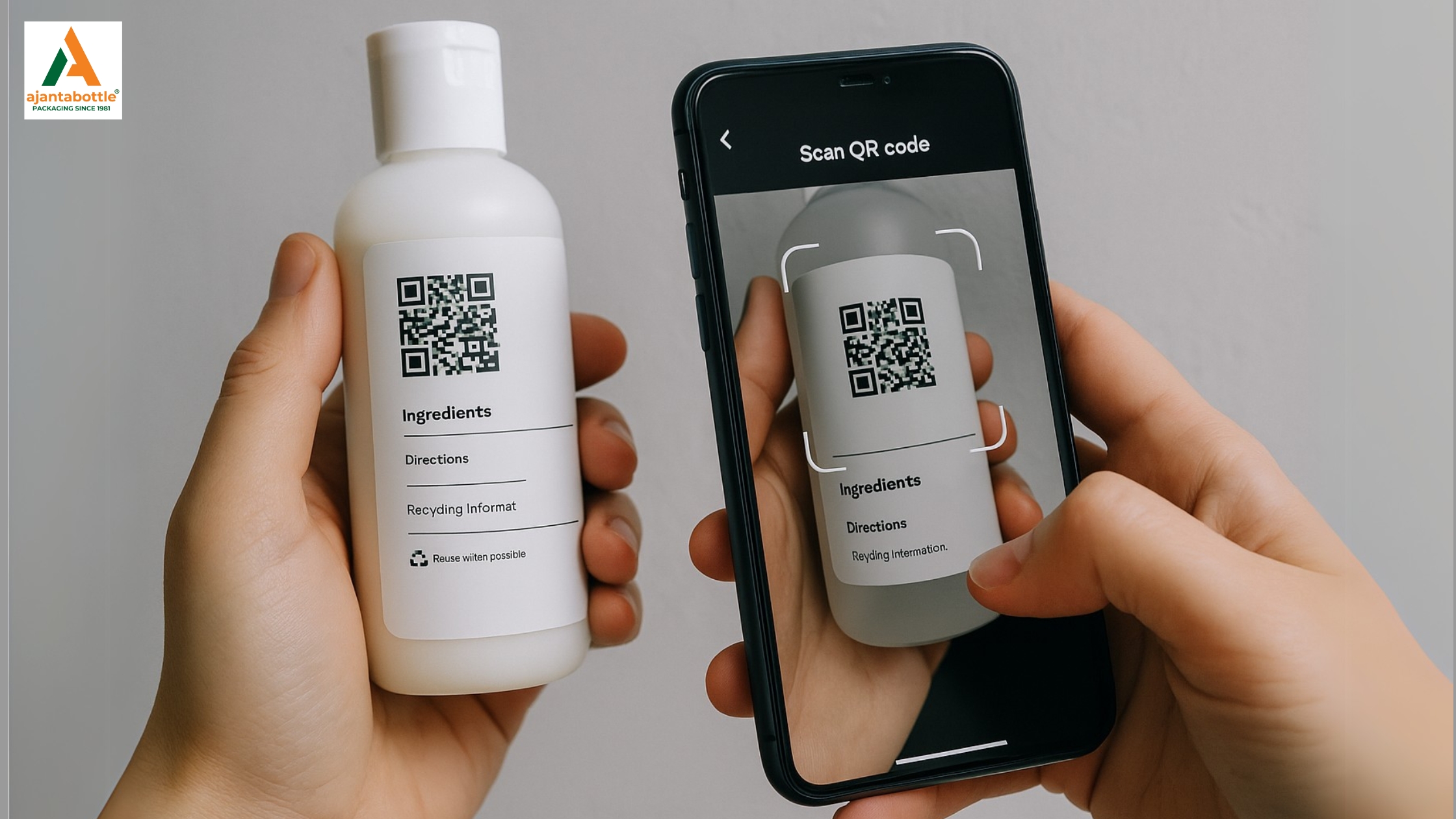 QR code on packaging