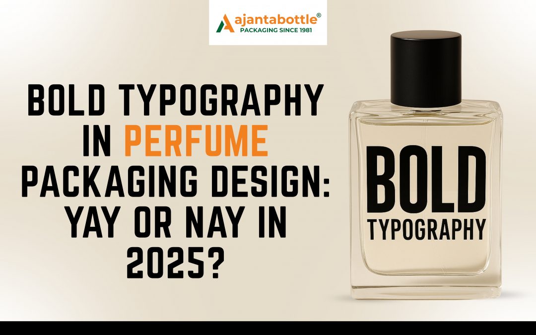 bold typography in perfume packaging