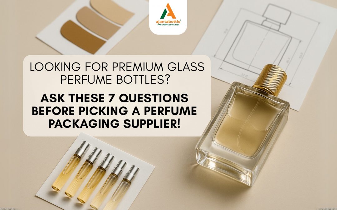 Glass perfume bottles