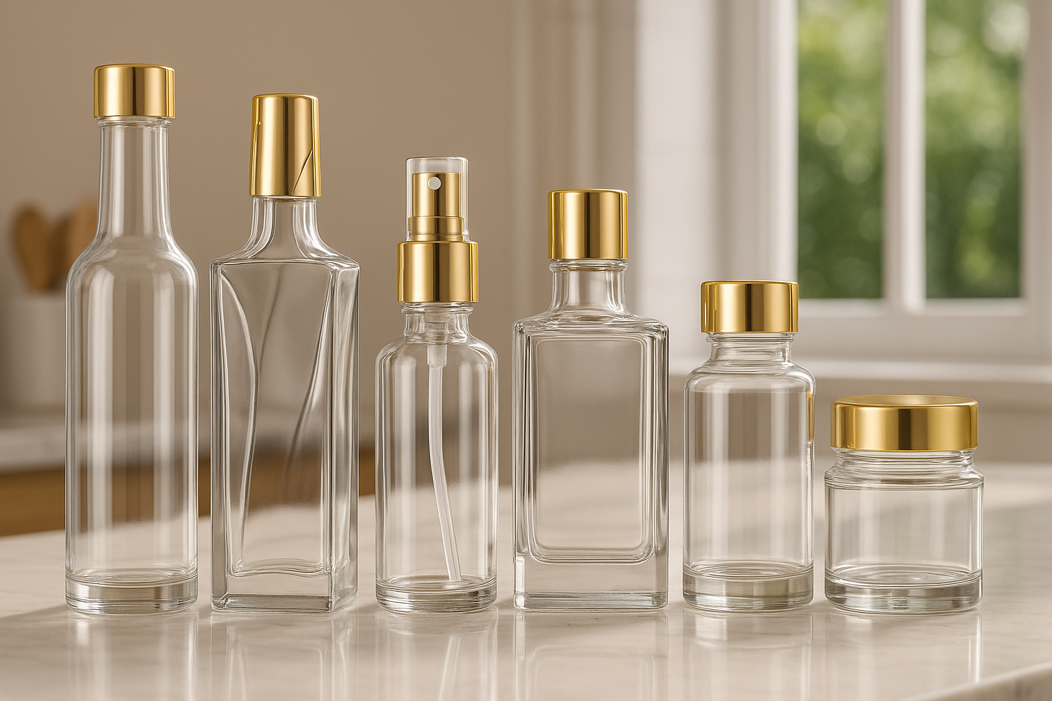 lightweight glass bottles