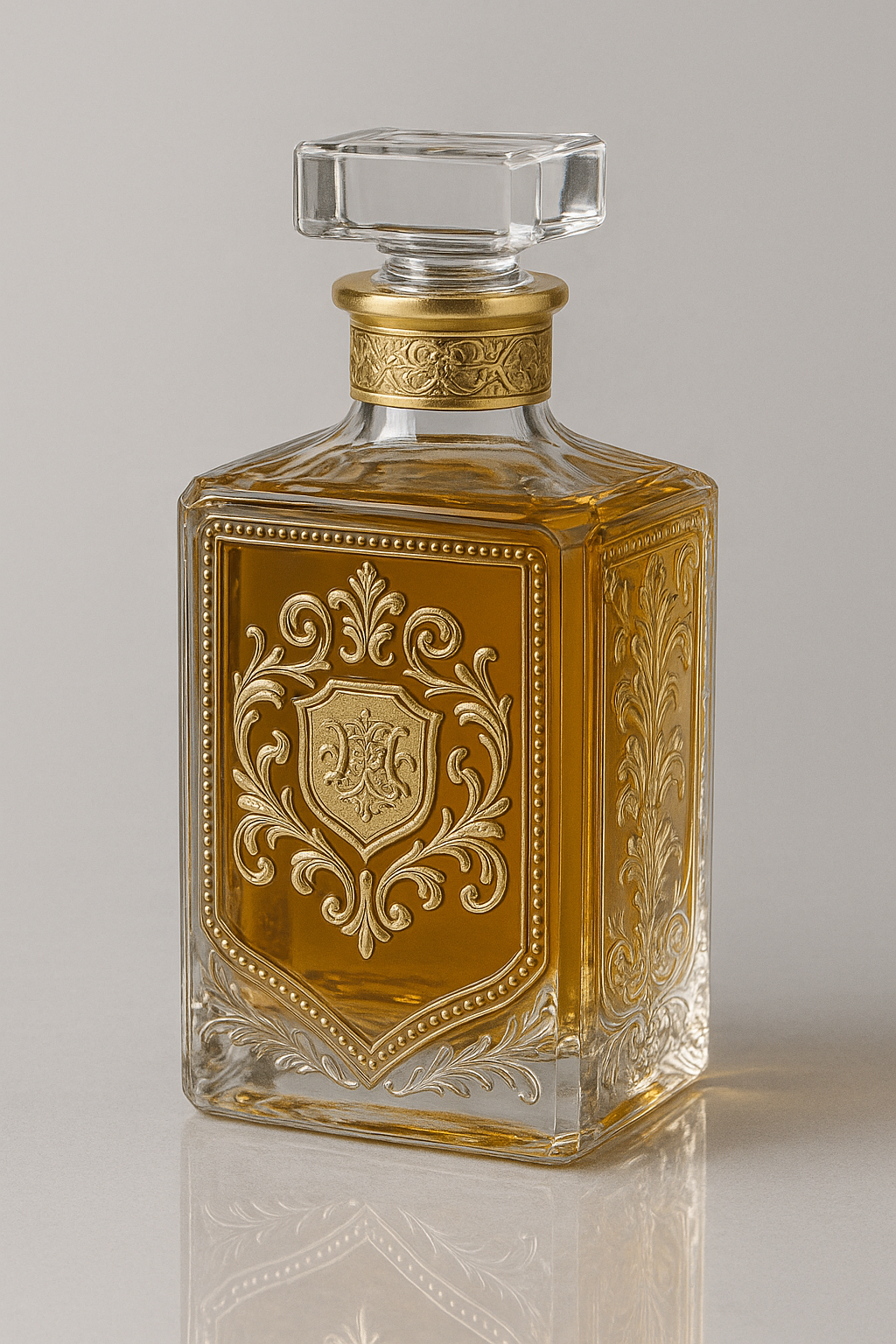 decorative glass bottle