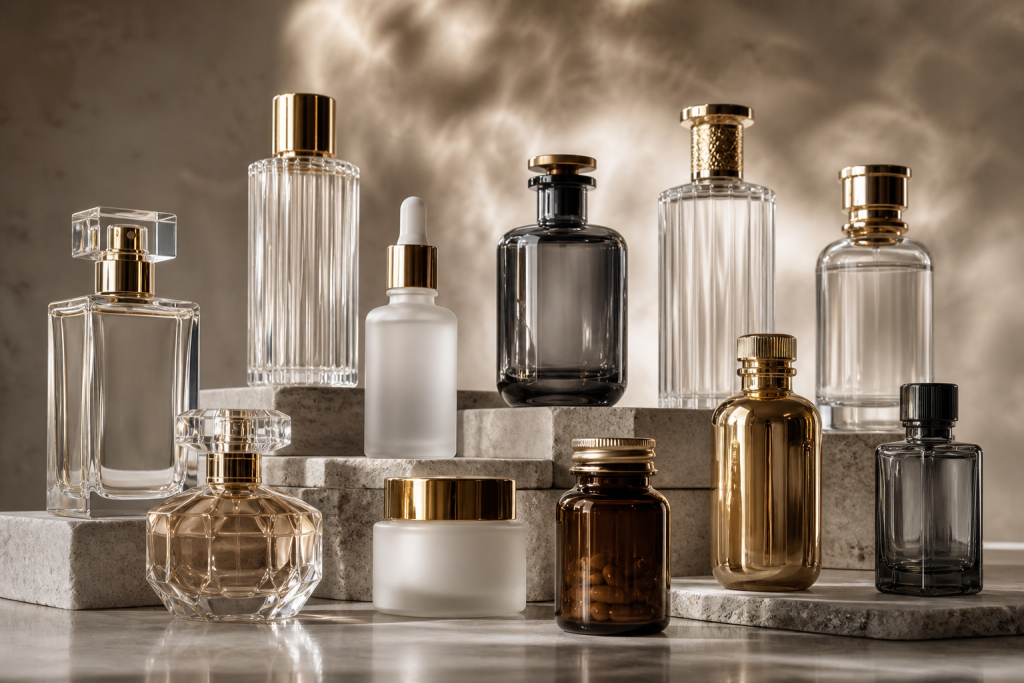 glass bottles