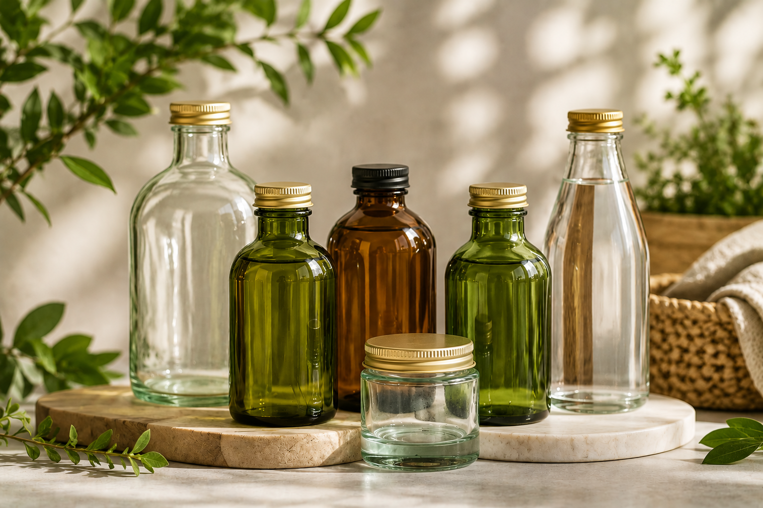 glass bottle