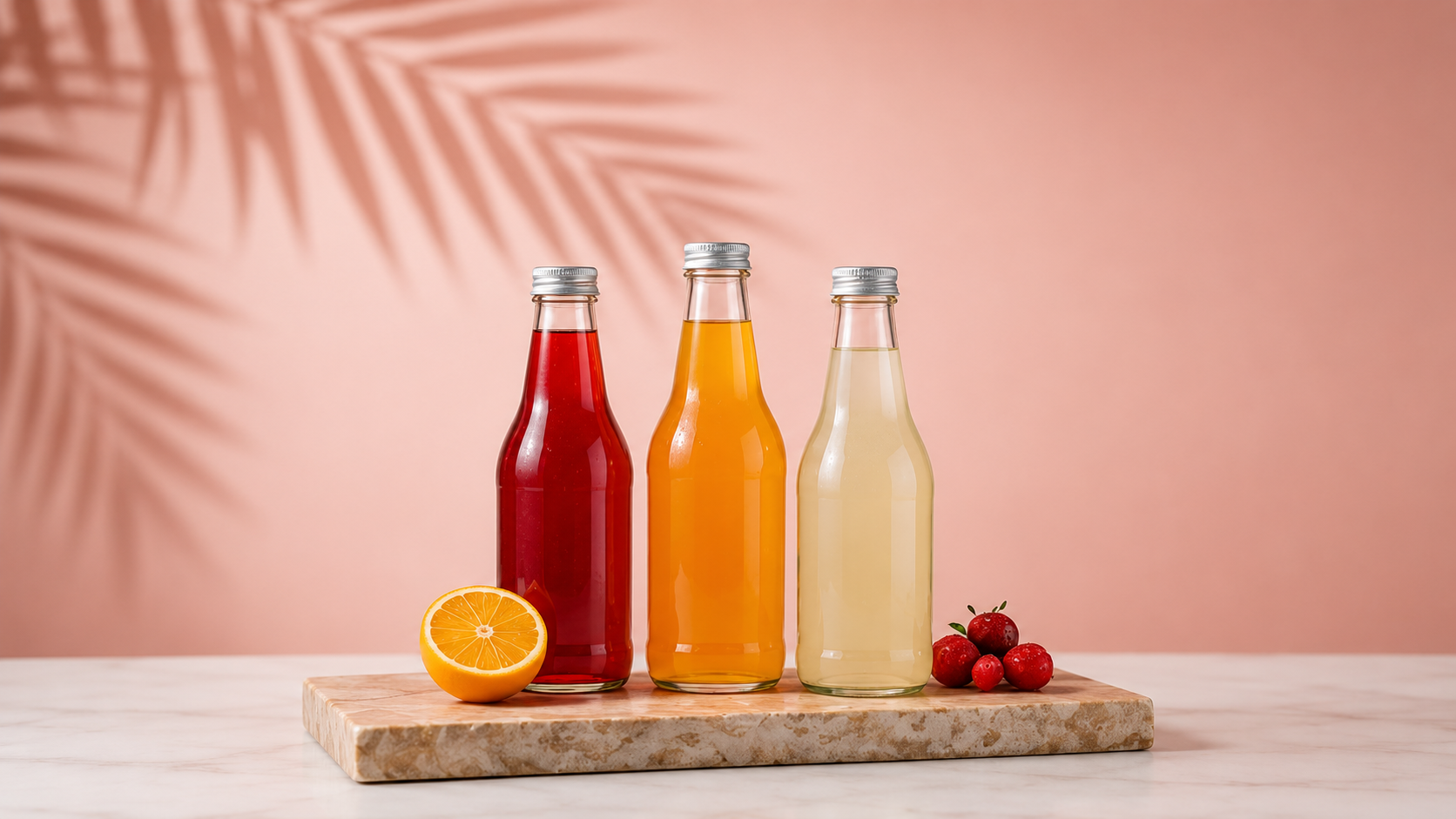 glass beverage bottles