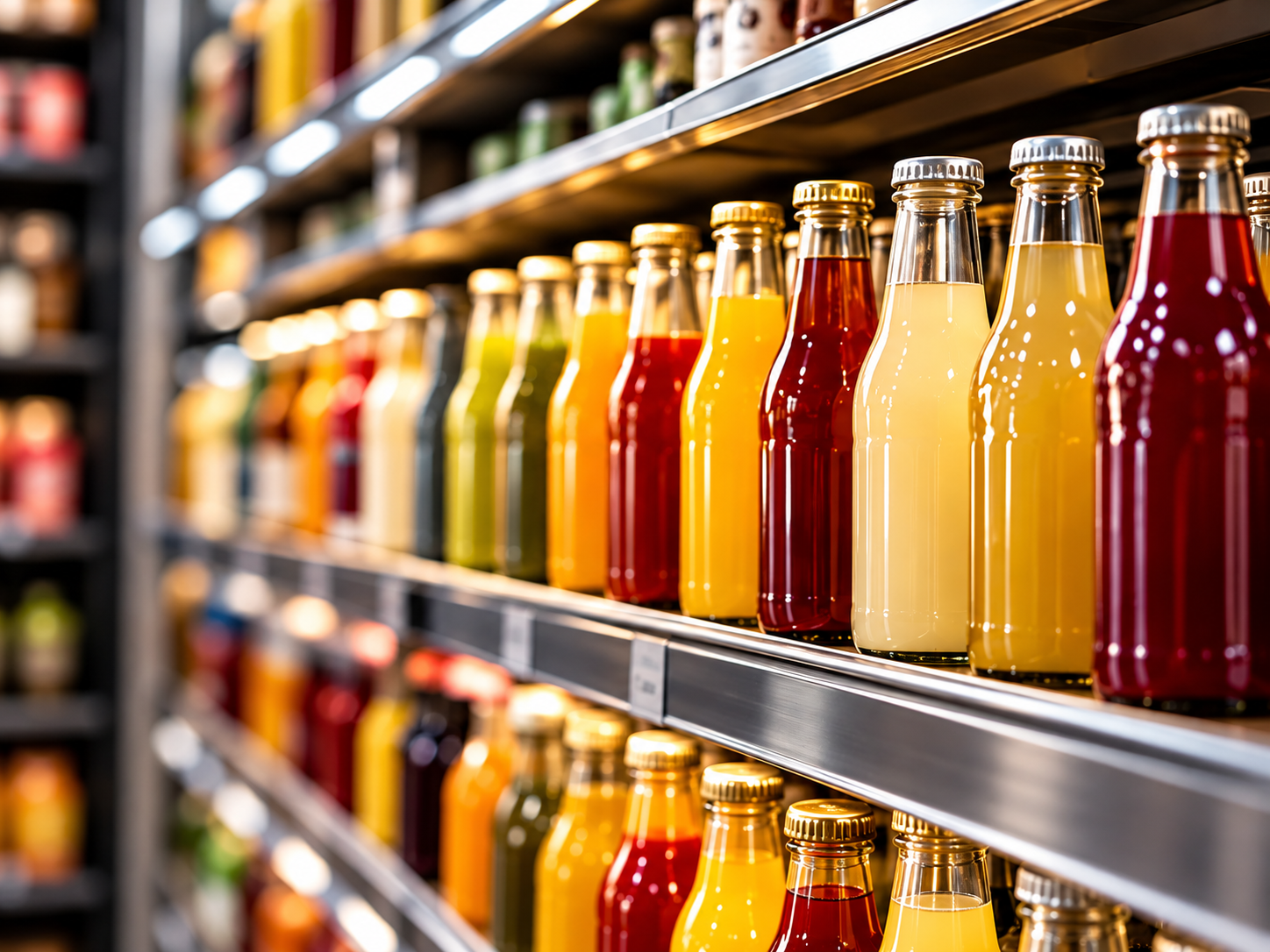glass beverage bottles