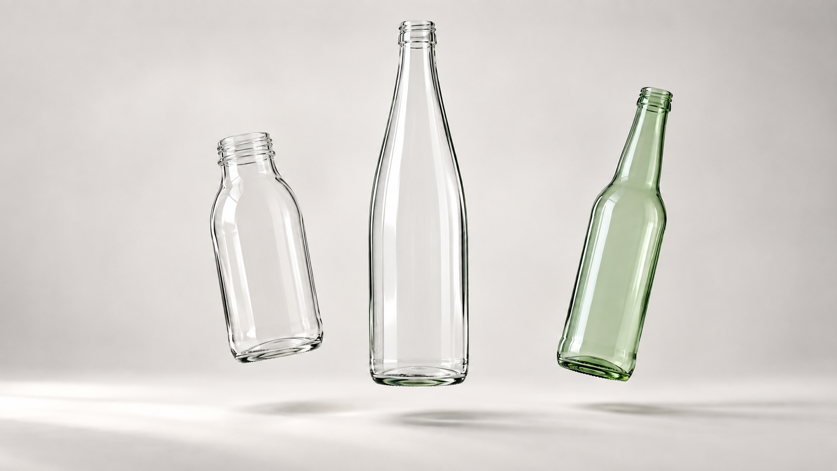 glass beverage bottles