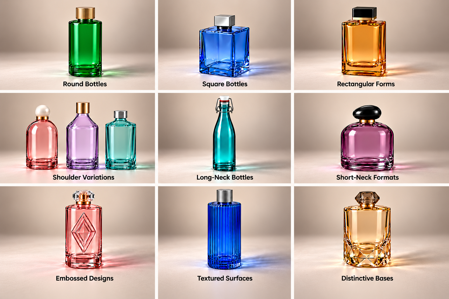 glass beverage bottles